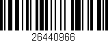 Código de barras (EAN, GTIN, SKU, ISBN): '26440966'