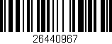 Código de barras (EAN, GTIN, SKU, ISBN): '26440967'