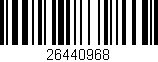 Código de barras (EAN, GTIN, SKU, ISBN): '26440968'