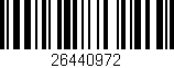 Código de barras (EAN, GTIN, SKU, ISBN): '26440972'