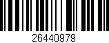 Código de barras (EAN, GTIN, SKU, ISBN): '26440979'