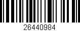 Código de barras (EAN, GTIN, SKU, ISBN): '26440984'