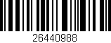Código de barras (EAN, GTIN, SKU, ISBN): '26440988'