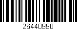 Código de barras (EAN, GTIN, SKU, ISBN): '26440990'