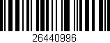 Código de barras (EAN, GTIN, SKU, ISBN): '26440996'