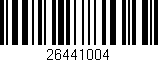 Código de barras (EAN, GTIN, SKU, ISBN): '26441004'