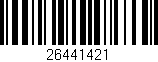 Código de barras (EAN, GTIN, SKU, ISBN): '26441421'