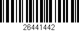 Código de barras (EAN, GTIN, SKU, ISBN): '26441442'