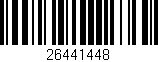 Código de barras (EAN, GTIN, SKU, ISBN): '26441448'