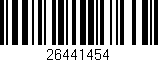 Código de barras (EAN, GTIN, SKU, ISBN): '26441454'