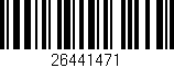 Código de barras (EAN, GTIN, SKU, ISBN): '26441471'