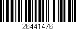 Código de barras (EAN, GTIN, SKU, ISBN): '26441476'