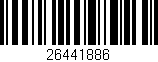 Código de barras (EAN, GTIN, SKU, ISBN): '26441886'