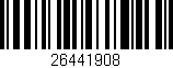 Código de barras (EAN, GTIN, SKU, ISBN): '26441908'