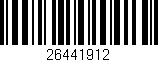Código de barras (EAN, GTIN, SKU, ISBN): '26441912'