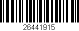 Código de barras (EAN, GTIN, SKU, ISBN): '26441915'