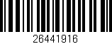 Código de barras (EAN, GTIN, SKU, ISBN): '26441916'