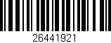 Código de barras (EAN, GTIN, SKU, ISBN): '26441921'