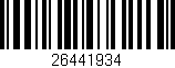 Código de barras (EAN, GTIN, SKU, ISBN): '26441934'