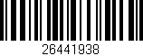 Código de barras (EAN, GTIN, SKU, ISBN): '26441938'