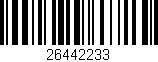 Código de barras (EAN, GTIN, SKU, ISBN): '26442233'