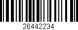 Código de barras (EAN, GTIN, SKU, ISBN): '26442234'