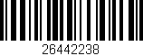 Código de barras (EAN, GTIN, SKU, ISBN): '26442238'