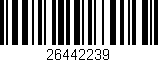 Código de barras (EAN, GTIN, SKU, ISBN): '26442239'