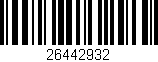Código de barras (EAN, GTIN, SKU, ISBN): '26442932'
