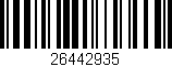 Código de barras (EAN, GTIN, SKU, ISBN): '26442935'