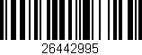Código de barras (EAN, GTIN, SKU, ISBN): '26442995'