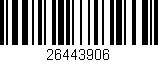 Código de barras (EAN, GTIN, SKU, ISBN): '26443906'