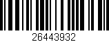 Código de barras (EAN, GTIN, SKU, ISBN): '26443932'