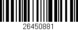Código de barras (EAN, GTIN, SKU, ISBN): '26450881'