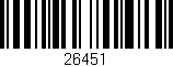 Código de barras (EAN, GTIN, SKU, ISBN): '26451'