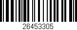 Código de barras (EAN, GTIN, SKU, ISBN): '26453305'