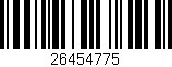 Código de barras (EAN, GTIN, SKU, ISBN): '26454775'