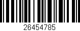 Código de barras (EAN, GTIN, SKU, ISBN): '26454785'