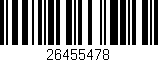 Código de barras (EAN, GTIN, SKU, ISBN): '26455478'