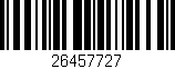 Código de barras (EAN, GTIN, SKU, ISBN): '26457727'