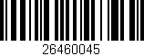 Código de barras (EAN, GTIN, SKU, ISBN): '26460045'