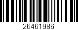 Código de barras (EAN, GTIN, SKU, ISBN): '26461986'
