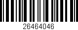 Código de barras (EAN, GTIN, SKU, ISBN): '26464046'