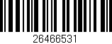 Código de barras (EAN, GTIN, SKU, ISBN): '26466531'