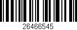 Código de barras (EAN, GTIN, SKU, ISBN): '26466545'