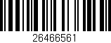 Código de barras (EAN, GTIN, SKU, ISBN): '26466561'