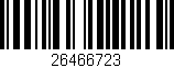 Código de barras (EAN, GTIN, SKU, ISBN): '26466723'