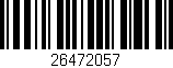 Código de barras (EAN, GTIN, SKU, ISBN): '26472057'