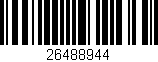 Código de barras (EAN, GTIN, SKU, ISBN): '26488944'