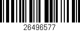 Código de barras (EAN, GTIN, SKU, ISBN): '26496577'